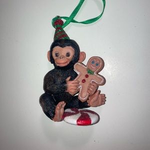 Danbury Mint Baby Chimp Monkey Christmas Ornament
